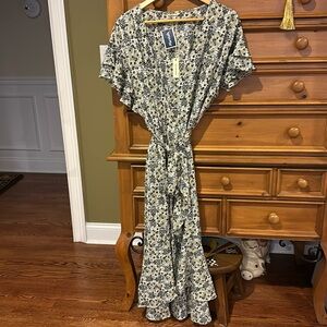 Brand new floral wrap dress